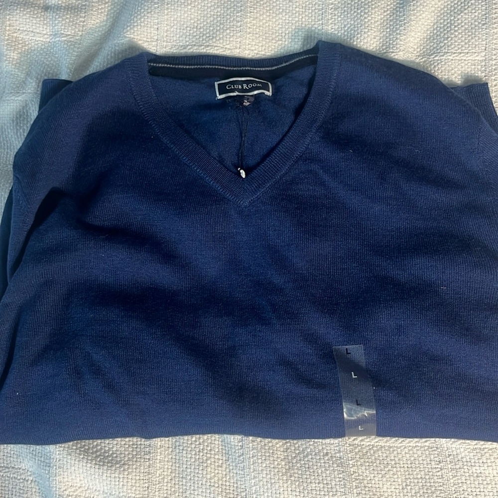 Club Room Large V Neck Sweater